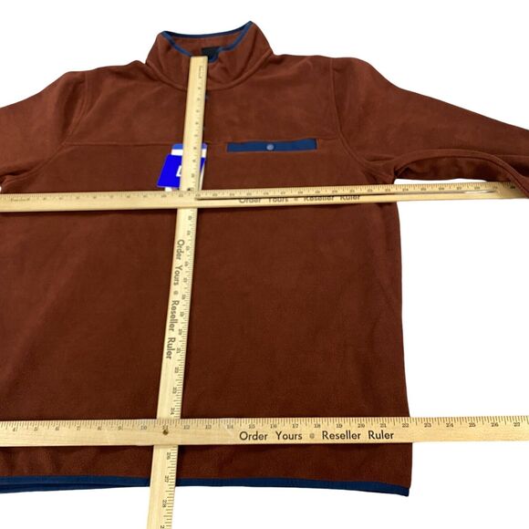 32 Degrees Heat Pullover Men's Large Fleece Long Sleeve 1/4 Snap Button - Picture 3 of 16